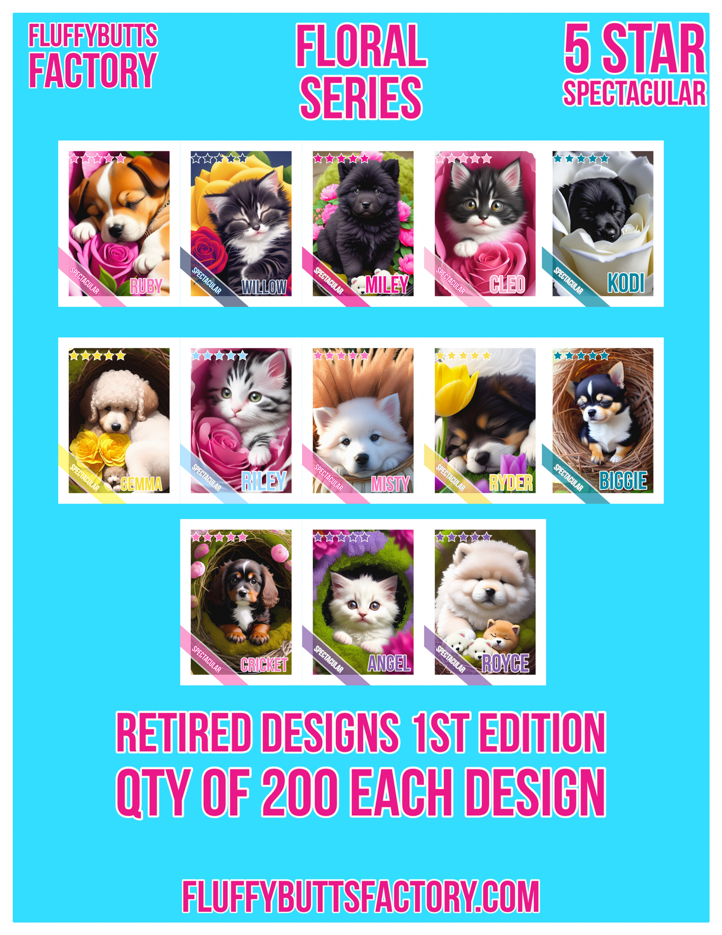 Floral Series 1 Trading Cards