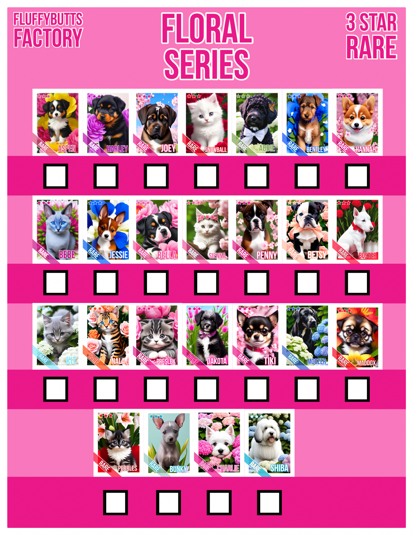 Floral Series 1 Trading Cards