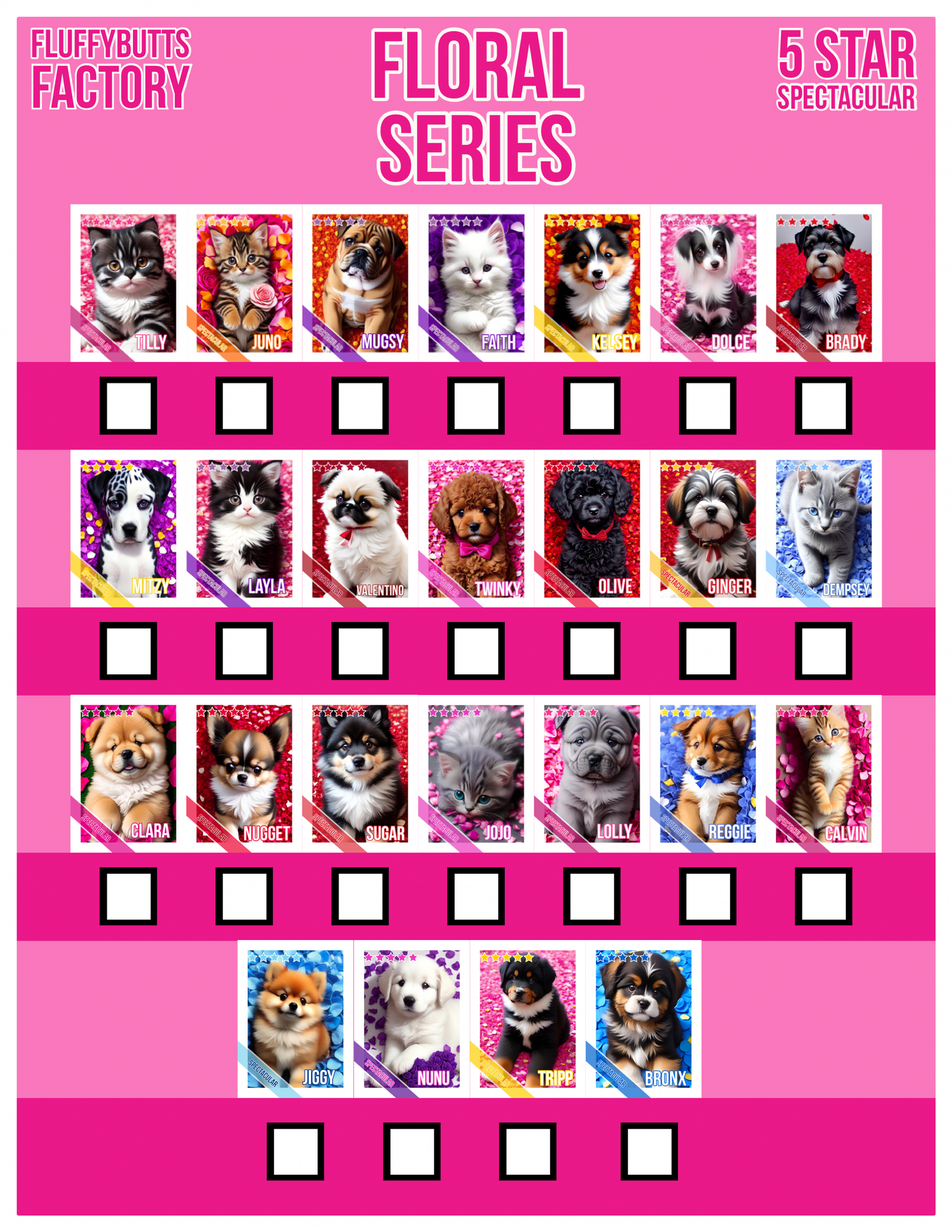 Floral Series 1 Trading Cards