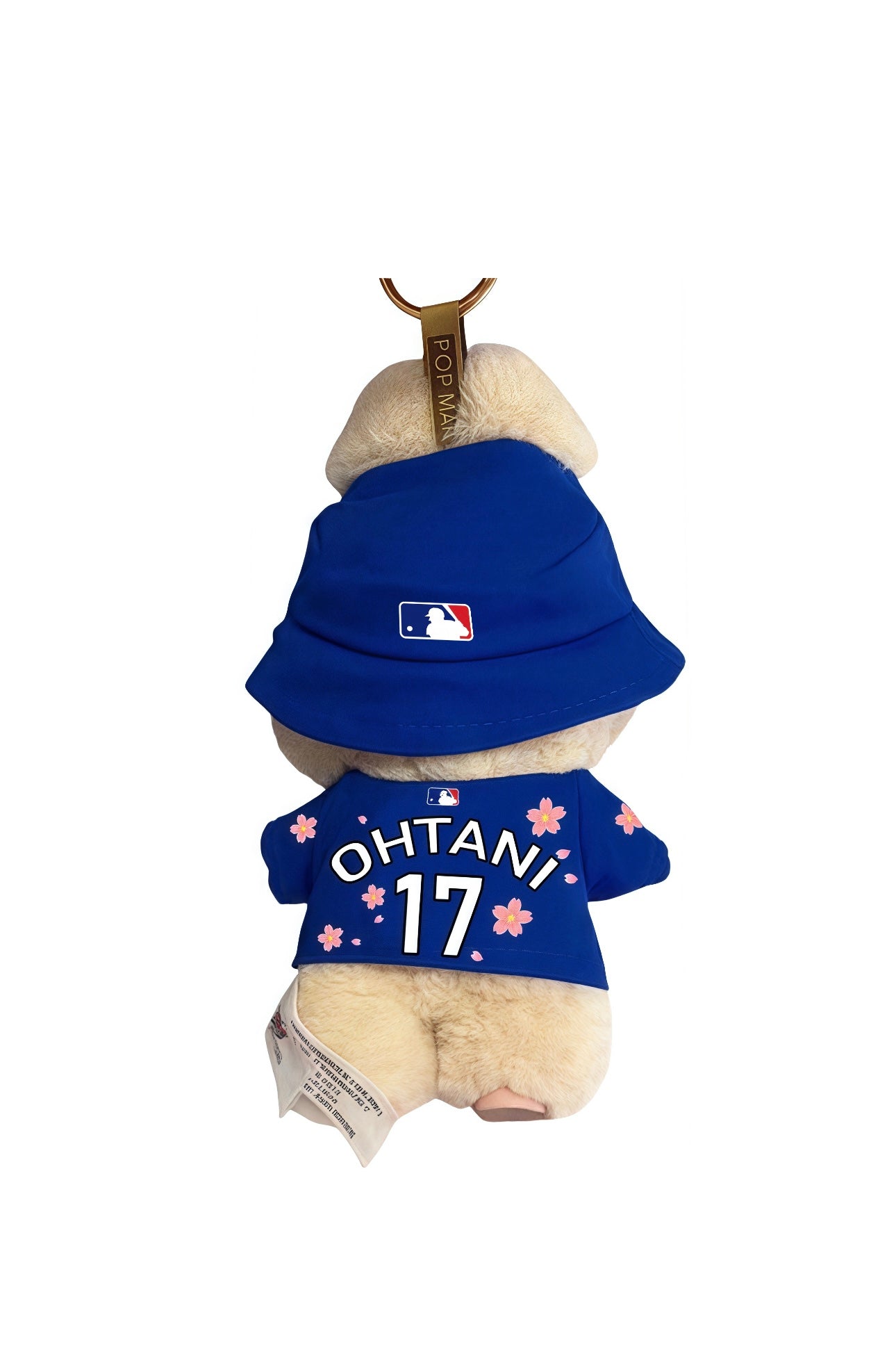 17cm labubu clothing cherry blossom Dodgers Ohtani jersey and bucket hat