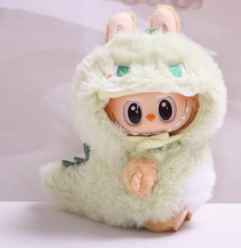 17cm labubu Dino costume