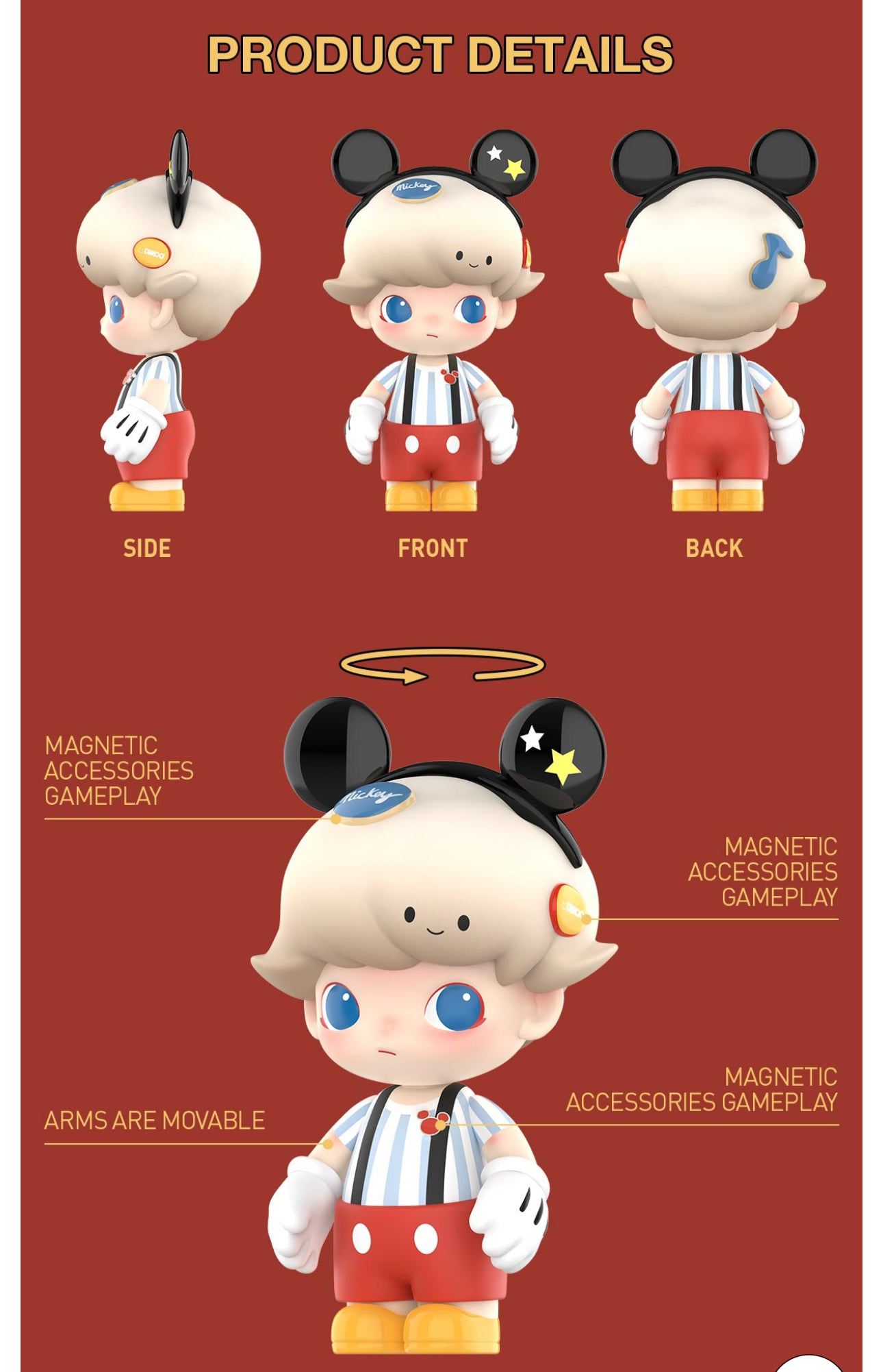 MEGA just Dimoo 400% Mickey Mouse