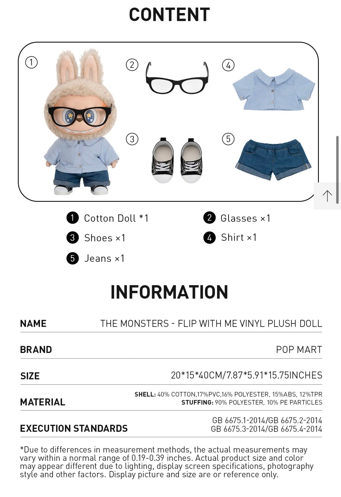 Authentic Popmart 38cm Flip with me labubu (in stock)