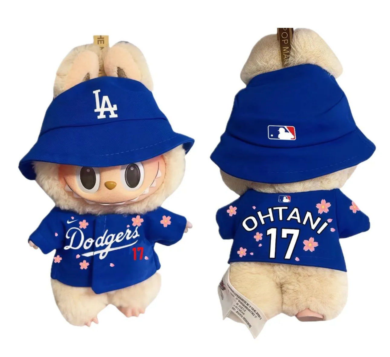 17cm labubu clothing - dodgers - ohtani - labubu not included