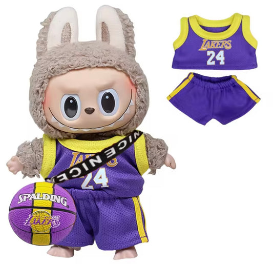 17cm LA lakers jersey/ shorts - Kobe Bryant - And basketball accessory ***Pre-Order***