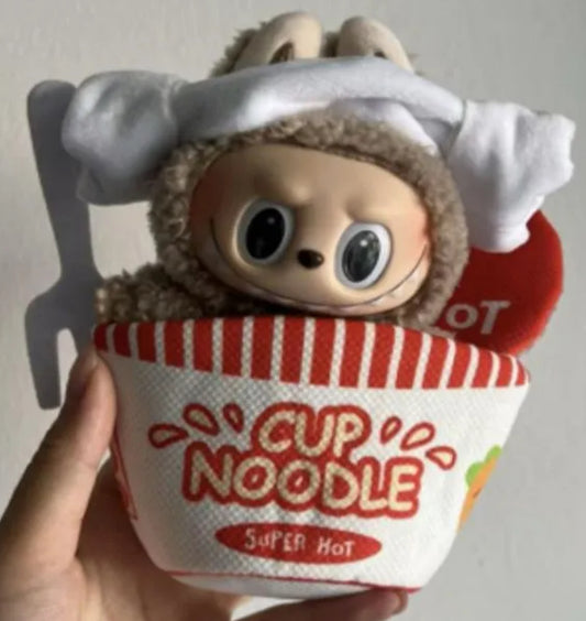 In stock  labubu 17cm cup of noodles  costume