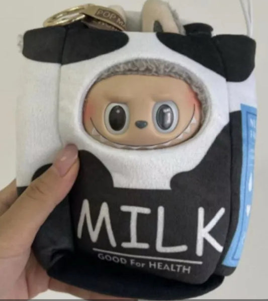 In stock  labubu 17cm milk costume